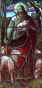 Christ the Good Shepherd from the south aisle east window September 2011
